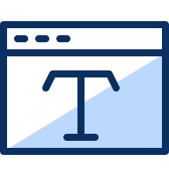 Window Text Icon from Cyber Duotone Set