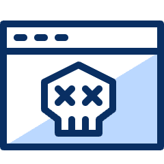 Window Virus Icon from Cyber Duotone Set