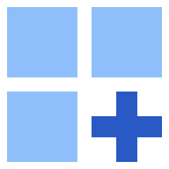 Application Add Icon from Sharp Flat Set