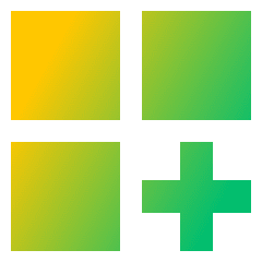 Application Add Icon from Sharp Gradient Set