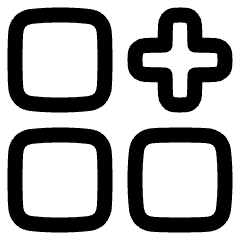 Application Add Icon from Plump Line Set