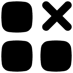 Application Delete Cross Icon from Flex Solid Set