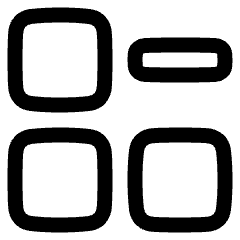 Application Remove Icon from Plump Line Set