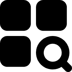 Application Search Icon from Core Solid Set