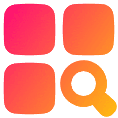 Application Search Icon from Plump Gradient Set
