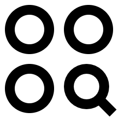 Plugin Module Search Icon from Sharp Line Set