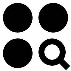 Plugin Module Search Icon from Sharp Solid Set