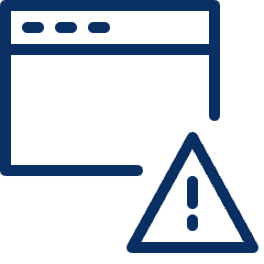 Window Alert Icon from Cyber Line Set