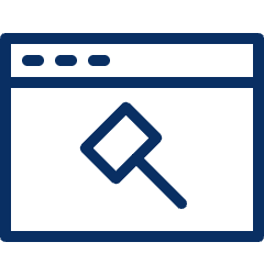 Window Auction Icon from Cyber Line Set