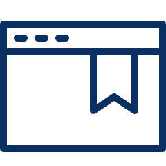 Window Bookmark Icon from Cyber Line Set