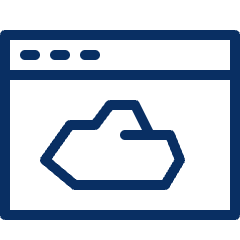 Window Cloud Icon from Cyber Line Set