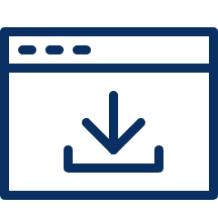 Window Download 1 Icon from Cyber Line Set