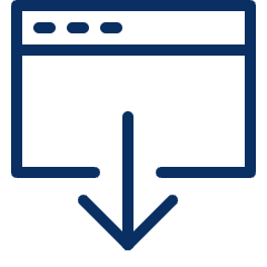 Window Download 3 Icon from Cyber Line Set