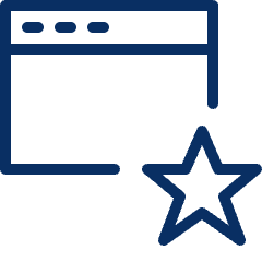 Window Favorite Star Icon from Cyber Line Set