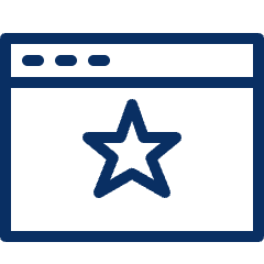 Window Favorite Icon from Cyber Line Set