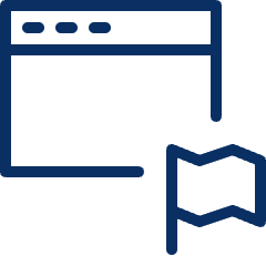 Window Flag Icon from Cyber Line Set