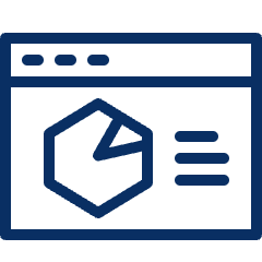 Window Graph Pie Icon from Cyber Line Set