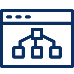 Window Hierarchy 1 Icon from Cyber Line Set