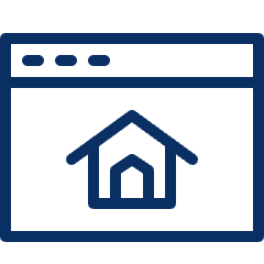 Window Home 1 Icon from Cyber Line Set
