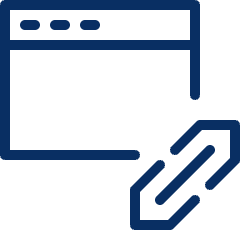 Window Link Icon from Cyber Line Set