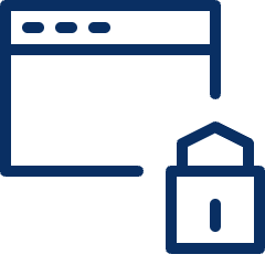Window Lock 2 Icon from Cyber Line Set