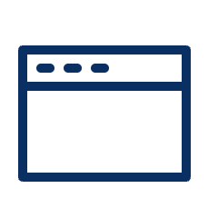 Window Medium Icon from Cyber Line Set