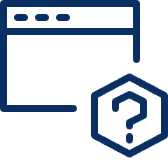 Window Question Icon from Cyber Line Set