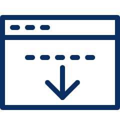Window Reduce Down Icon from Cyber Line Set