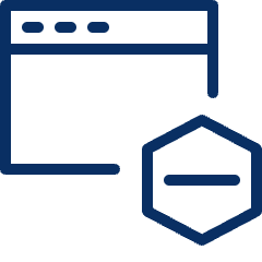 Window Subtract Icon from Cyber Line Set