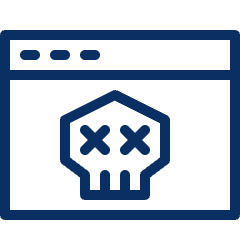 Window Virus Icon from Cyber Line Set