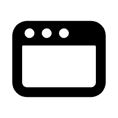 App Window 1 Icon from Ultimate Bold Set