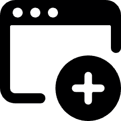App Window Add Icon from Ultimate Bold Set