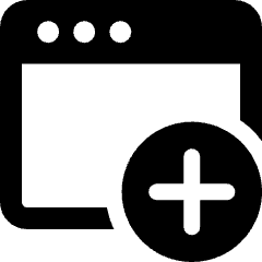 App Window Add Icon from Ultimate Bold Set
