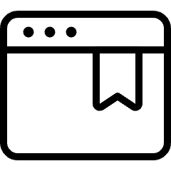 App Window Bookmark Icon from Ultimate Light Set