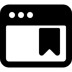 App Window Bookmark Icon from Ultimate Bold Set