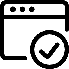 App Window Check Icon from Ultimate Regular Set