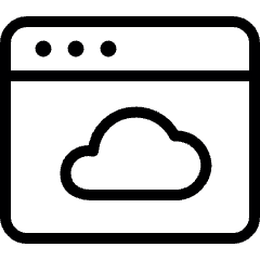 App Window Cloud Icon from Ultimate Light Set