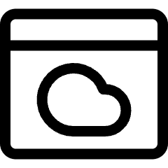 App Window Cloud Icon from Ultimate Regular Set