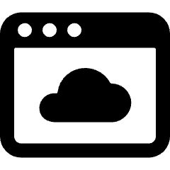 App Window Cloud Icon from Ultimate Bold Set