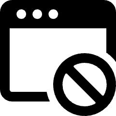 App Window Disable Icon from Ultimate Bold Set