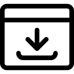 App Window Download Icon from Ultimate Regular Set