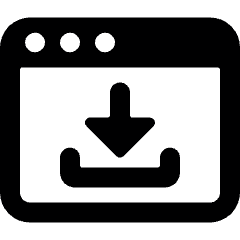 App Window Download Icon from Ultimate Bold Set