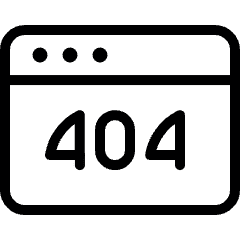 App Window Error 404 Icon from Ultimate Light Set