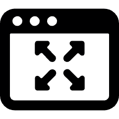 App Window Expand 1 Icon from Ultimate Bold Set