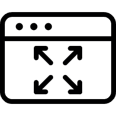 App Window Expand 1 Icon from Ultimate Light Set
