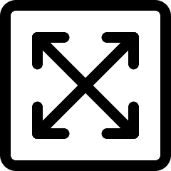 App Window Expand 1 Icon from Ultimate Regular Set