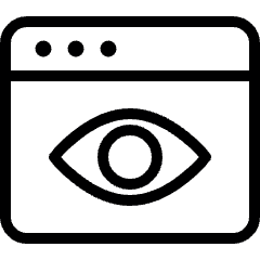 App Window Eye Icon from Ultimate Light Set