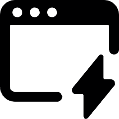 App Window Flash Icon from Ultimate Bold Set