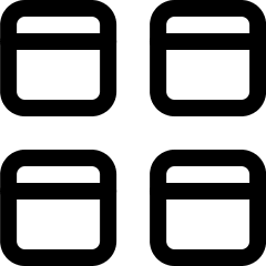 App Window Four Icon from Ultimate Regular Set