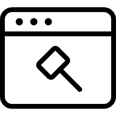 App Window Hammer Icon from Ultimate Light Set
